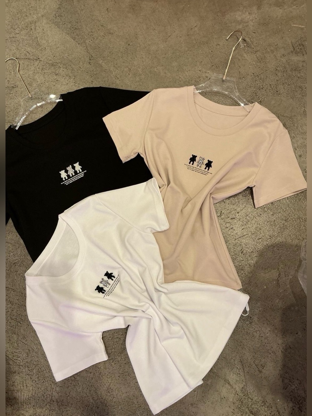 Three Bears Minimalist Luxe Graphic Tee